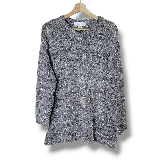 Portraits by Northern Isles Sweaters - Ribbon Knit Tunic Sweater Size S Textured Portraits by Northern Isles Boho